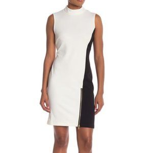 SHARAGANO Color Block Dress, Size 8, NWT